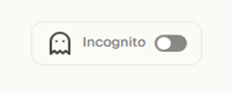 AiFuse Incognito toggle
