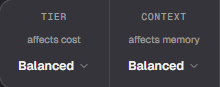 Auto-mode TIER picker